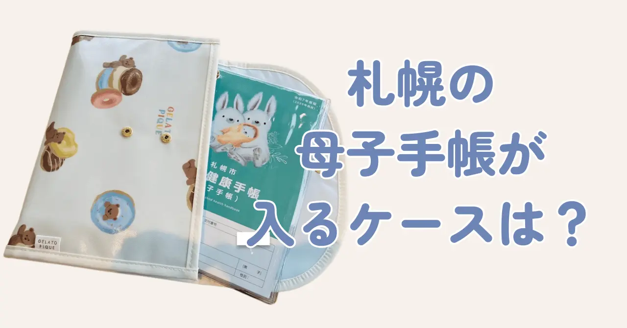 札幌市の母子手帳サイズでかい。A5サイズが入るケース紹介